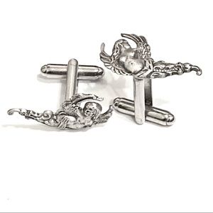 Mens Amazing Angel Cufflinks Guys Gift Wedding Prom Holiday Wings Cuff Links